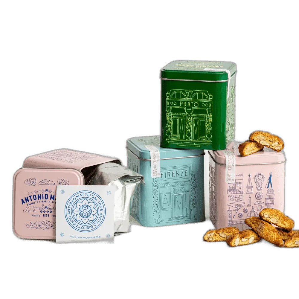 안토니오마테이 아몬드 비스코티 피렌체 틴 200g